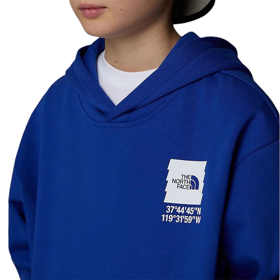 Felpa oversize con cappuccio e grafica Coordinates da ragazzo bambino The North Face | NF0A89HKCZ6